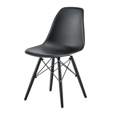 ふるさと納税 恵那市 人気デザインチェア モノトーン ブラック 1脚