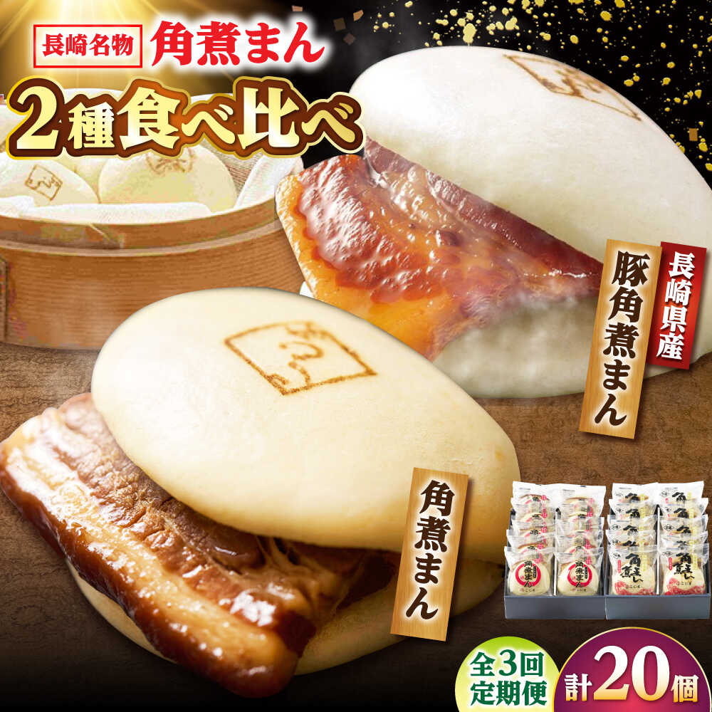 【ふるさと納税】【3回定期便】角煮まん10個・長崎県産豚 角煮まん10個 /角煮家こじま[DBX070]