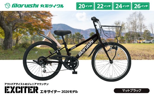 120-003 エキサイター 2026モデル（丸石サイクル）マットブラック YSKR120-MBK