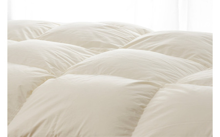 No.414 羽毛本掛ふとん　シングル＜フランス産ホワイトダックダウン85％＞（秩父市内産）