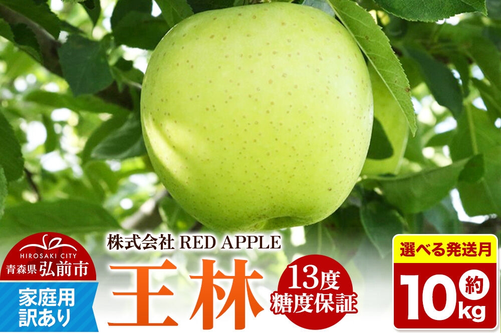 
                  りんご【選べる 26年12月／27年1月 発送】13度糖度保証【訳あり】家庭用 王林 約10kg 先行受付 [アップル おいしい りんご 王林 黄色 果実 果物 糖度 美味 林檎]
                