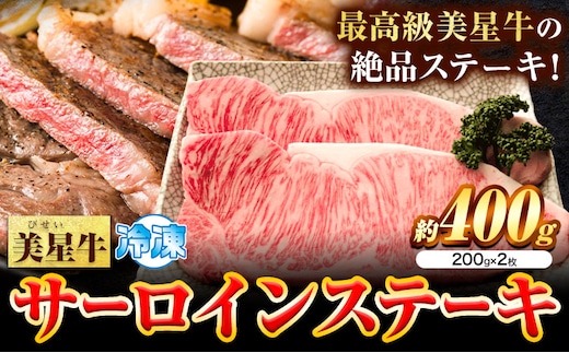 
										
										牛肉 サーロインステーキ 肉美星牛 約400g 200g × 2枚 美星ミート《30日以内に発送予定(土日祝除く)》岡山県 浅口市 肉 和牛 国産 牛肉 サーロイン ステーキ 400g 美星和牛 冷凍 送料無料---124_f34_30d_23_22000_400---
									