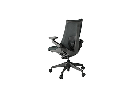 イトーキ オフィスチェア 『アクト２』メッシュバック 抵抗付きウレタンキャスター オフブラックフレーム 座張地(PV)：ダークグレーC（KJ457JVM-W2C3CF）【EI163W】