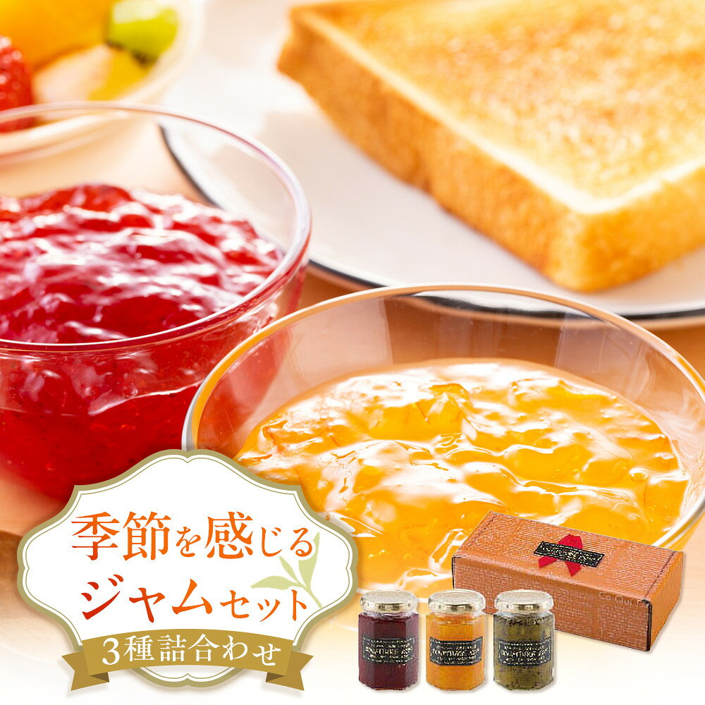 【ふるさと納税】◇季節を感じるジャムセット 各160g×3個