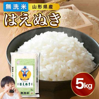 ふるさと納税 大江町 【新米】山形県産 無洗米 はえぬき 5kg【山形県産BG精米製法】【2025年度産米】036-001