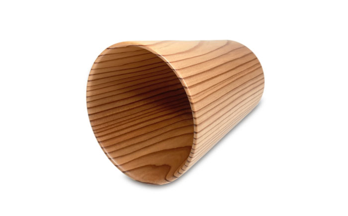 【日田杉】木製マグカップ(1個)　日田市 / ライフデザインショップ エリアス　コップ マグカップ マグ [ARAC001]