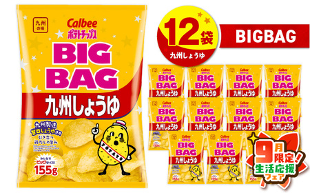 カルビー ポテトチップス BIGBAG【九州しょうゆ】 12袋 K194-002_02 ポテチ チップス 菓子 お菓子 スナック スナック菓子 おやつ おかし じゃがいも 鶏だし 九州甘口醤油 九州醤油 九州甘口しょうゆ 九州しょうゆ Calbee パリパリ 美味しい おいしい 酒の肴 おつまみ つまみ お子様 子供 大容量 ビッグバッグ ビッグ BIG BIGBAG セイカ食品 ふるさと納税 鹿児島 おすすめ ランキング プレゼント ギフト