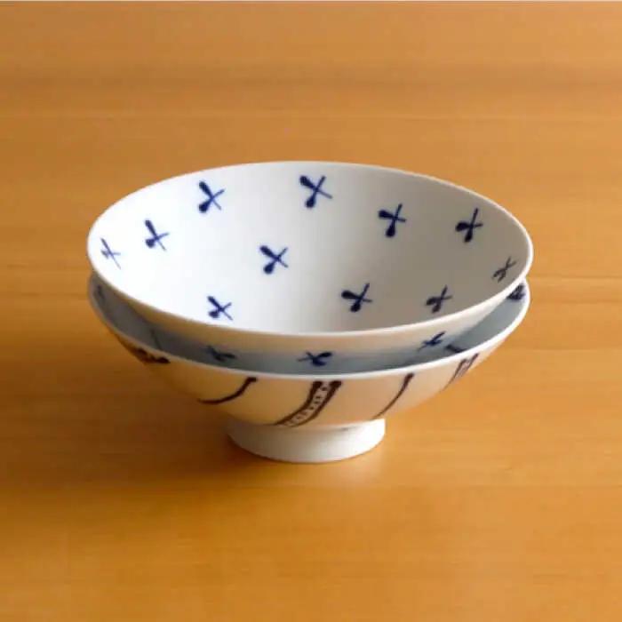 【白山陶器】やや大ぶりな浅めのお茶わん「平茶わん」 ペアセット 茶碗  食器 皿 【波佐見焼】[TA127] 波佐見焼