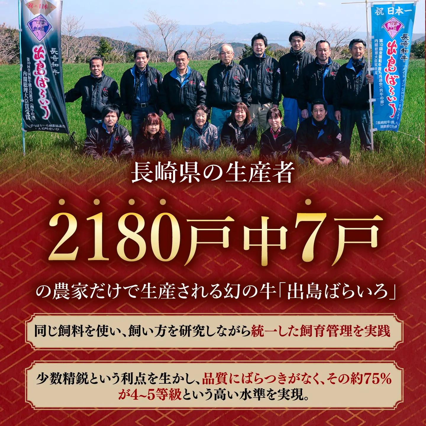 長崎和牛出島ばらいろヒレステーキ約400g[EAX018]ヒレ