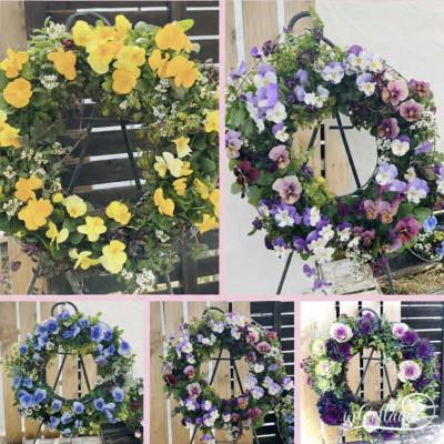 ふるさと納税 上郡町 季節のお花の寄せ植えリース35センチ |  | 03