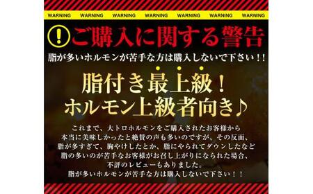 【ホルモン】国産牛 1.2kg 大トロホルモン