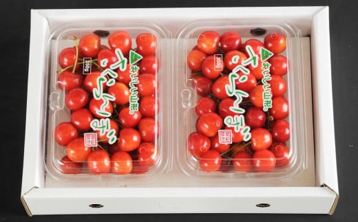 さくらんぼ（品種おまかせ）７００ｇ（３５０ｇ×２パック）フードパック入り　0020-2510