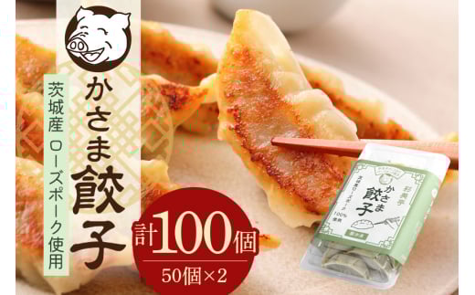 彩美亭 かさま餃子 ローズポーク100個