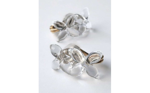 HARIO イヤリング ラフィネ HAP-RFB-E｜耐熱 ガラス アクセサリー ハリオ 職人 繊細 フォーマル カジュアル きれいめ おしゃれ 20代 30代 40代 贈答 プレゼント ギフト 贈り