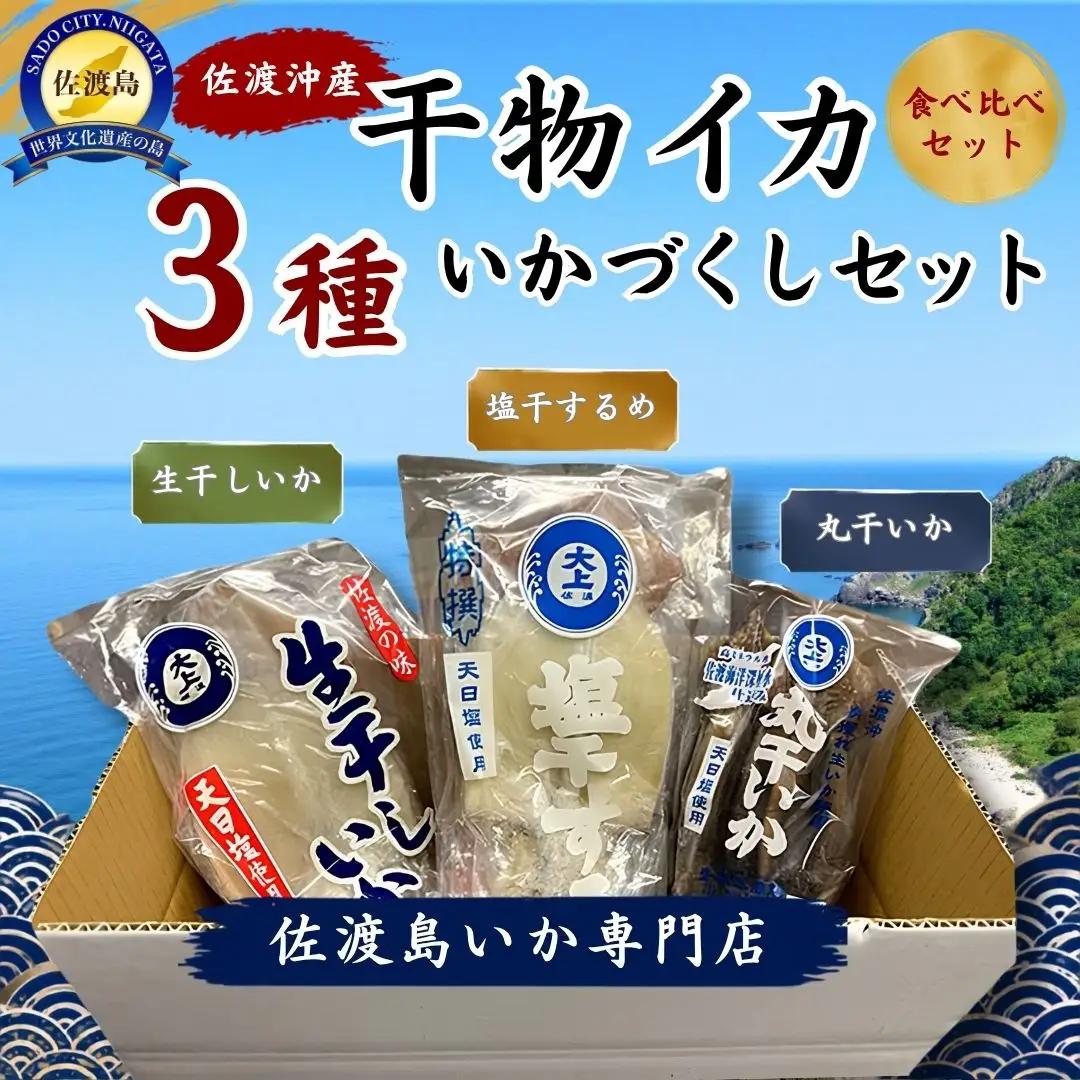 干物 イカ 3種 佐渡沖産 いかづくしセット1 | 新潟県 干物
