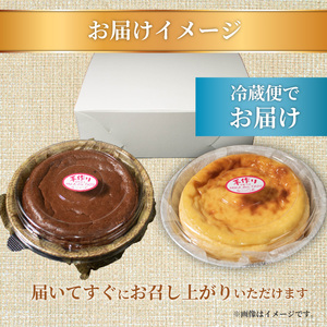 【 チーズケーキ 】2種セット プレーン チョコ 各1ホール 直径13cm チーズケーキ