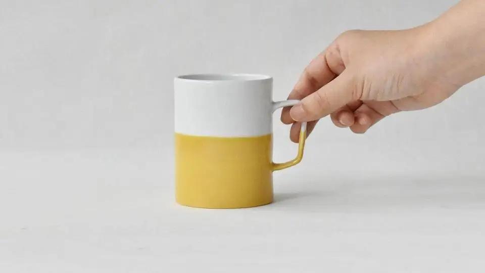 【AB545】【波佐見焼】dip mug YE 〈M〉 【西海陶器】1 40491