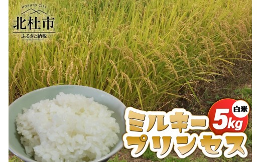 
                  【先行予約】【令和8年度新米】ミルキープリンセス白米5kg 米 白米 1袋 柔らかい 甘い ご飯 冷めても美味しい モミで保存 山梨県 北杜市
                