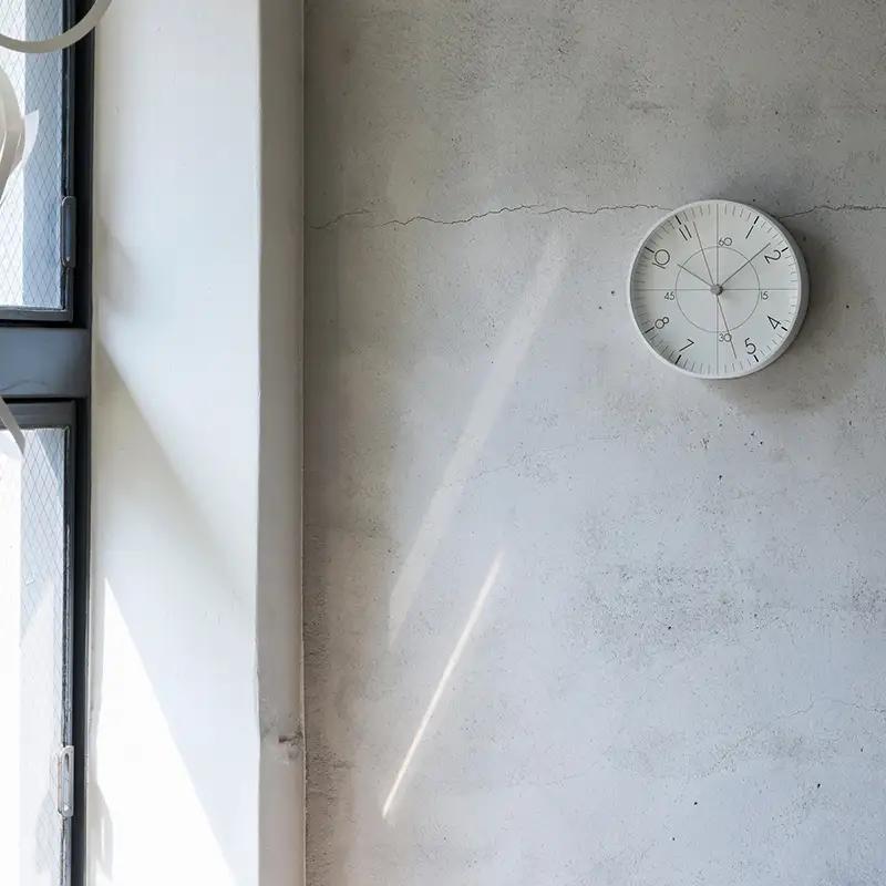 earth wall clock less TIL25-07 時計 掛け時計 インテリア 壁掛け 壁掛け時計 おしゃれ 北欧風 シンプル インテリア時計 リビング ダイニング 寝室 子供部屋 日本製 