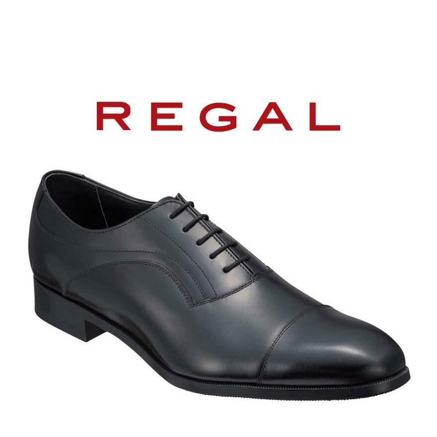 【ふるさと納税】革靴 リーガル ビジネスシューズ 21ALBCM 23.5cm～27cm ブラック 黒 ストレートチップ REGAL 盛岡市産モデル 紳士靴 ビジネス 靴 シューズ フォーマル ドレスシューズ リーガル靴 社会人 学生 メンズ レディース 牛革 革 本革 岩手 岩手県 盛岡市