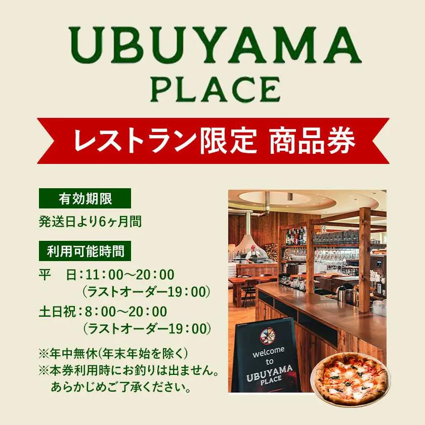 UBUYAMA PLACE レストラン 商品券 6000円 《30日以内に出荷予定(土日祝除く)》熊本県 産山村 チケット イタリアン ピザ 観光 プレゼント 贈り物 ギフト 金券 送料無料 産山 プ