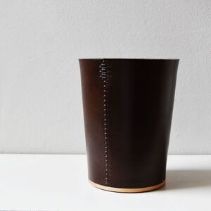 Teha’amana Dust box deco  テハマナ ゴミ箱 ブラック 革 皮 雑貨 おしゃれ レザー 本革 こだわりの逸品 地域特産品 ギフト 自分用 人気 おすすめ