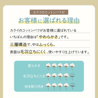 ふるさと納税 鹿児島市 肌に優しい無漂白化粧綿(化粧用コットン) |  | 01