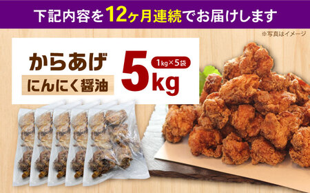 【全12回定期便】からあげ ニンニク醤油味　5kg 計60kg【から太郎】[BDBC002-12]