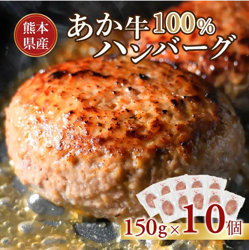 オアシス九州 熊本県産あか牛ハンバーグ150ｇ×10個 _U117-0049