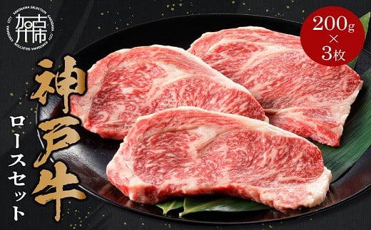 ★選べる配送月★【2月発送】神戸牛ロースステーキ 200g×3枚《 肉 牛肉 神戸牛 国産 ロース ステーキ ステーキ肉 加古川 兵庫県 贈り物 ギフト 贈答用 贈答  》【2407A00217-02】