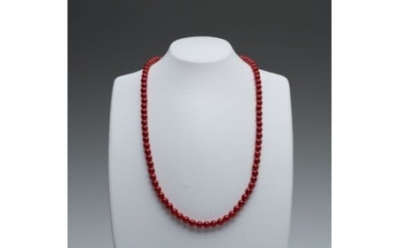 赤サンゴ 丸玉ネックレス アクセサリー ネックレス 高級 ジュエリー 珊瑚 赤珊瑚 kn114