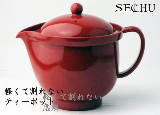 
                  SECCHU 軽くて割れないティーポット・急須 480ml レッド FC010309
                