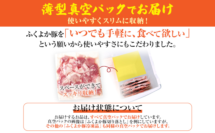 豚肉 しゃぶしゃぶ 焼肉 切り落とし【B】ふくよか豚 お試し全部セット ロース バラ 小分け ブタ肉 ぶた肉 冷凍 福岡県 福岡 九州 グルメ お取り寄せ