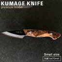 【ふるさと納税】【数量限定】KUMAGE KNIFE　premium model / small size ＜SOLMU PUUT＞ | アウトドアナイフ キャンプ 登山 釣り バーベキュー 包丁 屋久島町 鹿児島 雑貨 日用品 調理器具 キッチンツール 田畑刃物製作所 種子島 SOLMU 屋久島