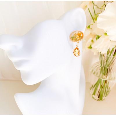 ふるさと納税 小山市 サージカルステンレス金属アレルギー対応ピアス「メラスフェルラとレースフラワーのピアス」 |  | 01