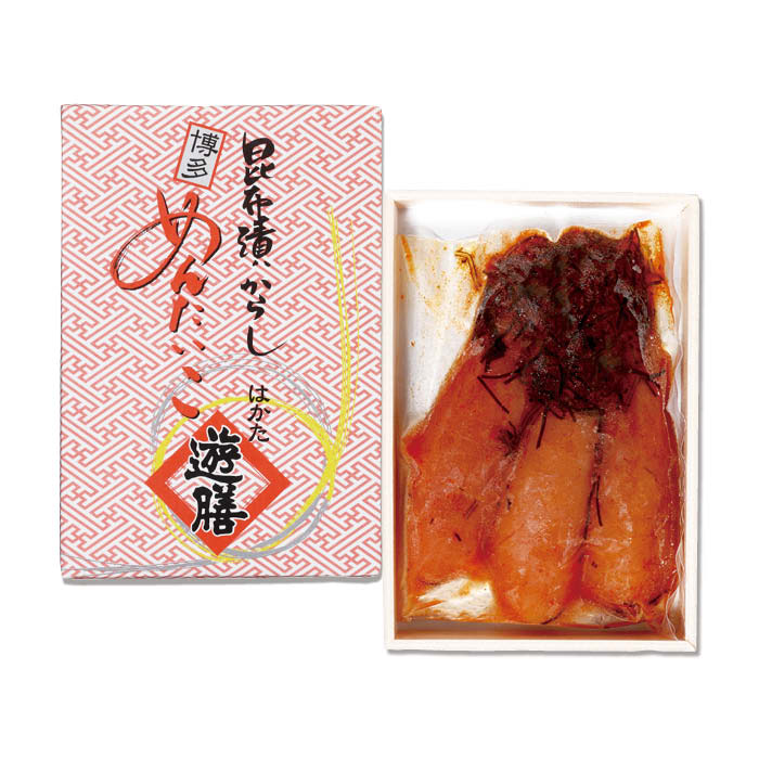 【博多 老舗料理屋仕立て】はかた遊膳 昆布漬け辛子明太子 220g（約3本）