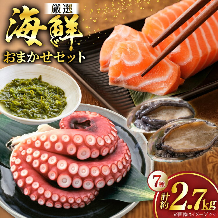 【ふるさと納税】 海鮮 7種 お任せ セット [明神崎荘 宮城県 南三陸町 m304amh770002] サーモン 牡蠣 つぶ タコ めかぶ メカブ 切身 あわび 冷凍