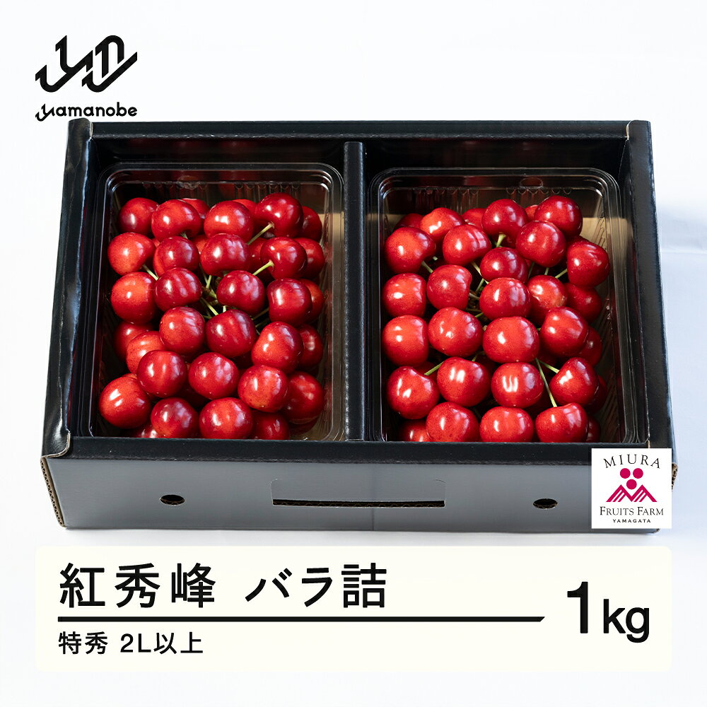 【ふるさと納税】《先行予約》2027年山形県産 令和9年産 さくらんぼ 紅秀峰 バラ詰1kg 特秀 2L以上 送料無料 F20A-925 ※沖縄・離島への配送不可