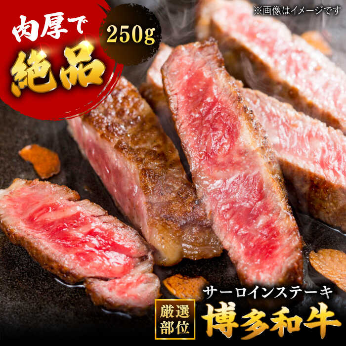 【ふるさと納税】博多和牛サーロインステーキ 250g[250g×1枚] ▼国産 国産牛 博多 黒毛和牛 牛肉 ステーキ ステーキ肉 サーロイン 肉 高品質 お祝い 御祝 お礼 お取り寄せ 桂川町/株式会社 MEAT PLUS[ADAQ004]