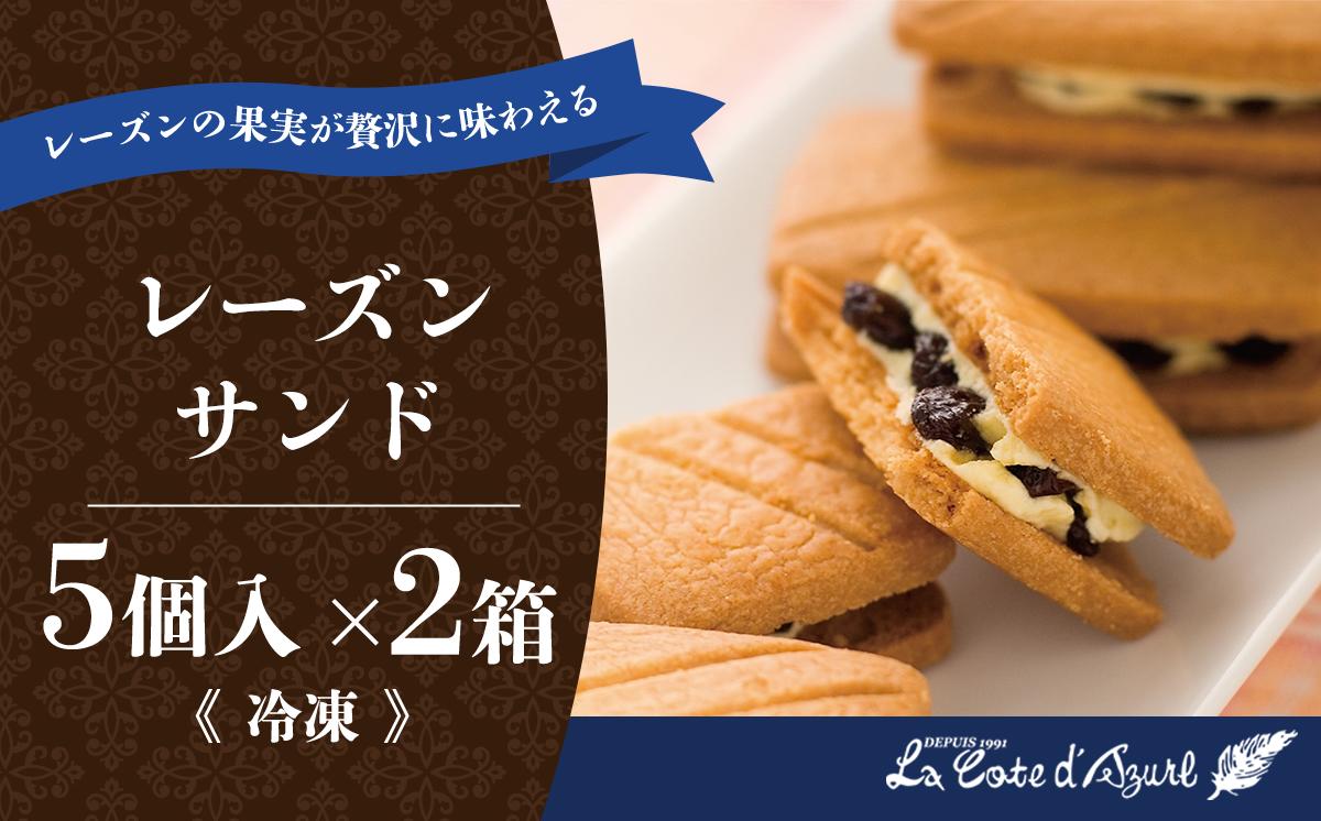 
            コート・ダジュール レーズンサンド 5個入 × 2箱 計10個 【 レーズン クッキー 焼き菓子スイーツ 菓子 お菓子 ギフト 贈答 茨城県 つくば市 】
          