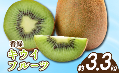 先行予約 キウイ 約3.3kg キウイフルーツ グリーンキウイ 香緑キウイ 11月下旬～1月中旬 配送 家庭用 香川県 丸亀市