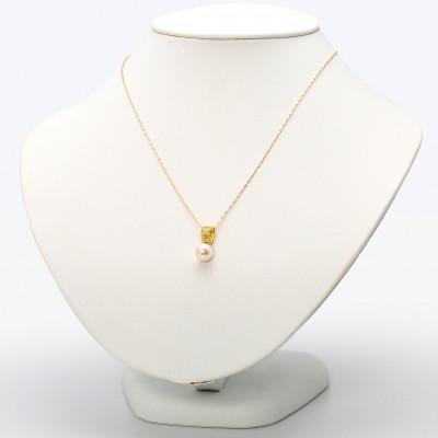 ふるさと納税 長崎市 あこや真珠(約8.5mm珠)透かし模様ペンダントA/K18イエローゴールド |  | 02