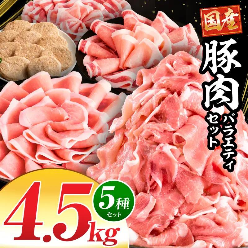 豚肉 セット 豚肉[バラエティセット 4.5kg ロース ハンバーグ]
