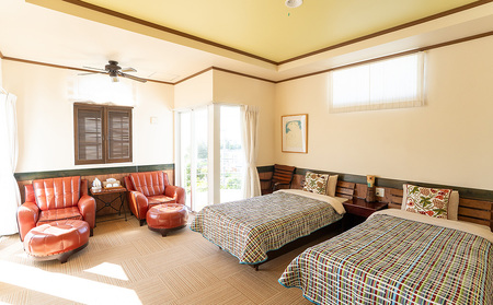 旅行 宿泊券 真栄田の海を見渡すツインルーム(朝食付 ペア宿泊券)|宿泊 チケット 人気 おすすめ ふるさと納税 沖縄県 恩納村