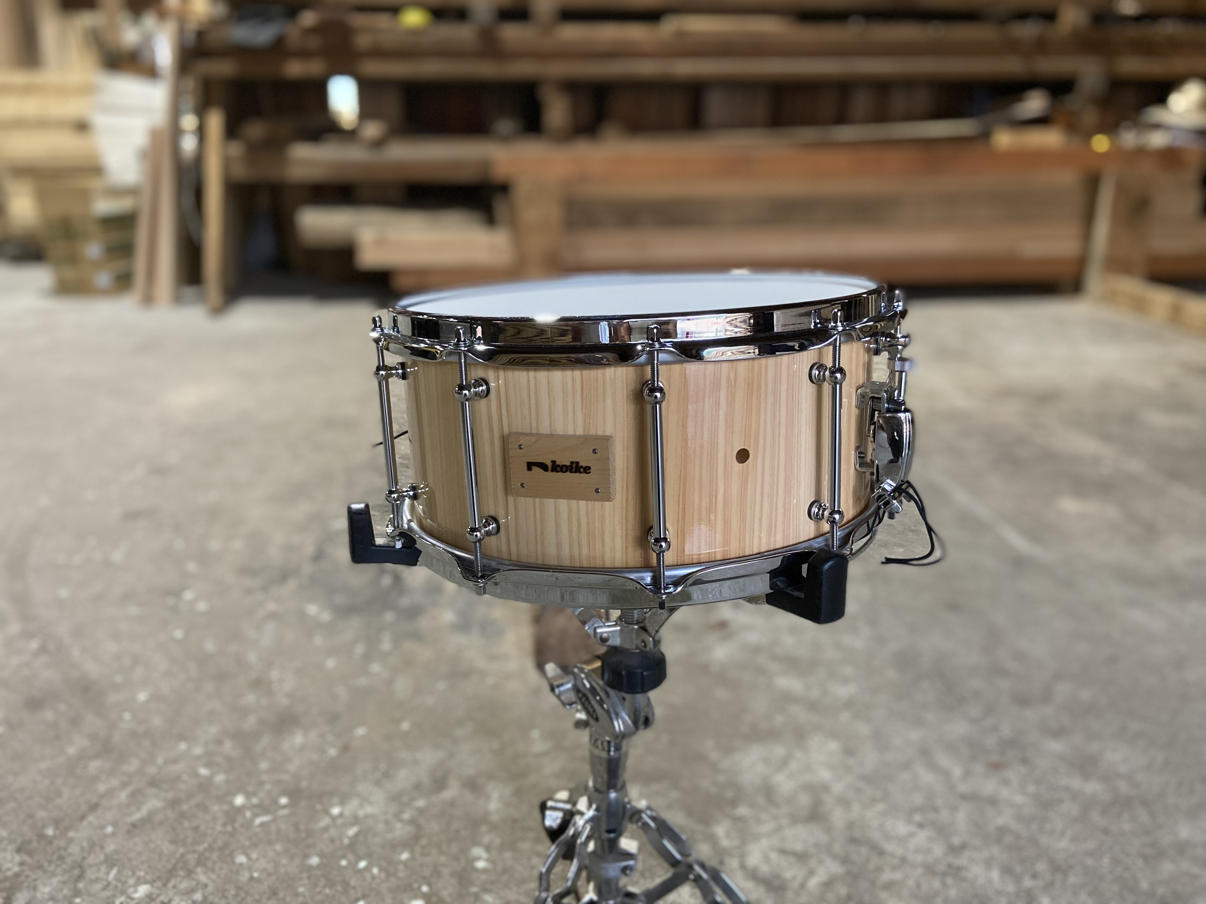 
            【高島屋選定品】＜koikedrums＞ 檜 スネアドラム（14”×6.5”） F4N-0578
          