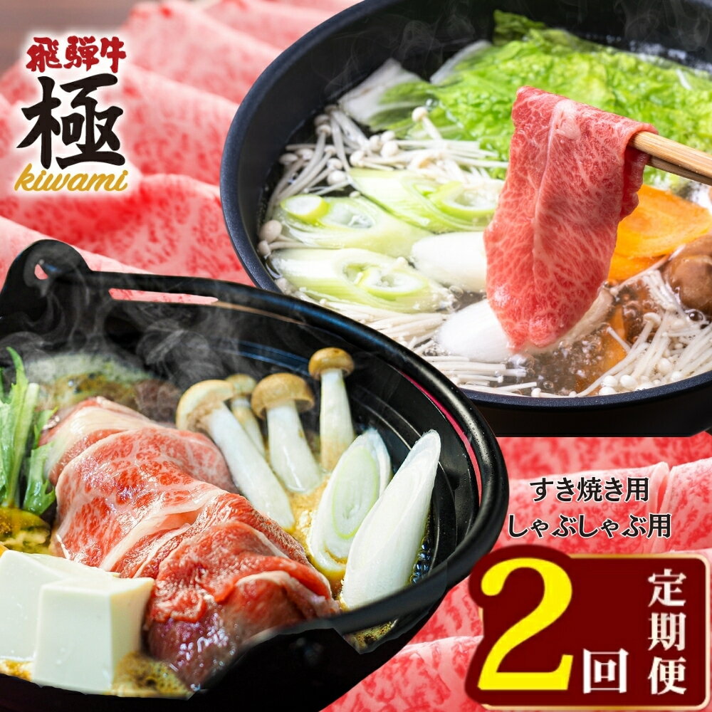 【ふるさと納税】＼すきやき・しゃぶしゃぶ2回定期便／飛騨市推奨特産品　飛騨牛 肩ロース すき焼き用 500g 肩ロース しゃぶしゃぶ用 500g 飛騨牛 すき焼き すきやき しゃぶしゃぶ 鍋 定期便 2回 食べ比べ 牛 牛肉 和牛 肉 国産 岐阜県 飛騨市[Q2794]60000円 6万円