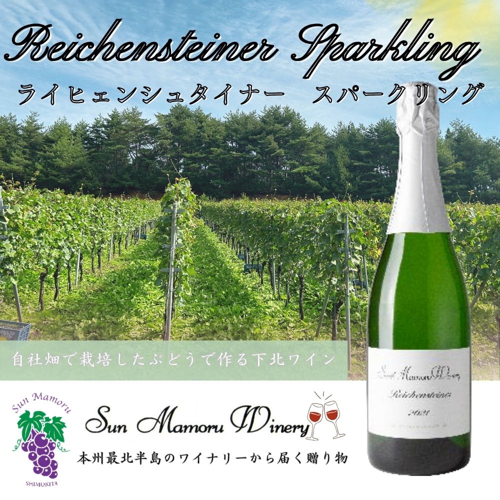 【ふるさと納税】ライヒェンシュタイナースパークリング　ワイン　むつ市　青森　サンマモルワイナリー　下北ワイン【配送不可地域：沖縄・離島】
