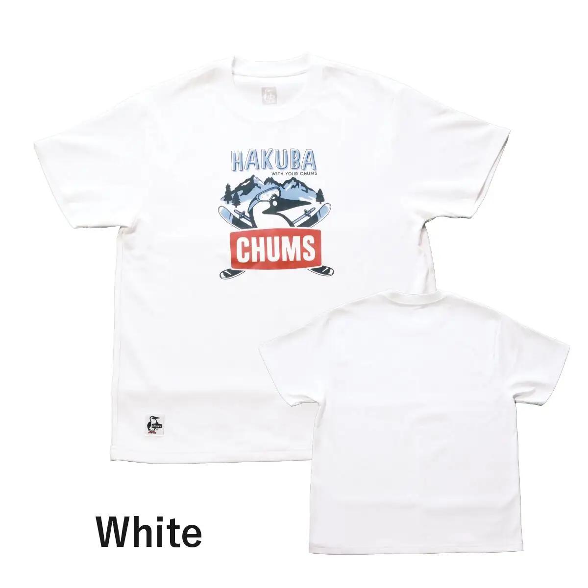 【CHUMS×HAKUBA】 BOOBYFACE フロントプリント Tシャツ メンズ　XL /ホワイト