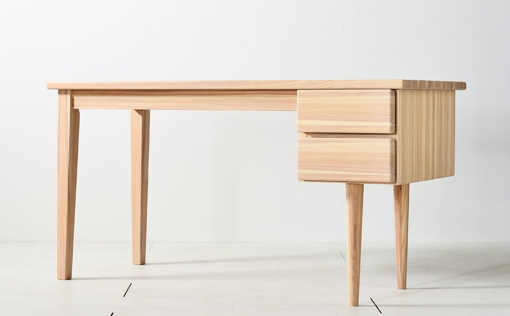 国産杉材を使ったお子さまから大人まで使える袖付学習机【SOHO Wood desk】