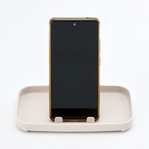 食洗機、電子レンジ対応 スマホスタンド付き 弁当箱 600ml 1段 箸付き PLB6SSH ベージュ 奈良県奈良市 4-174 716966